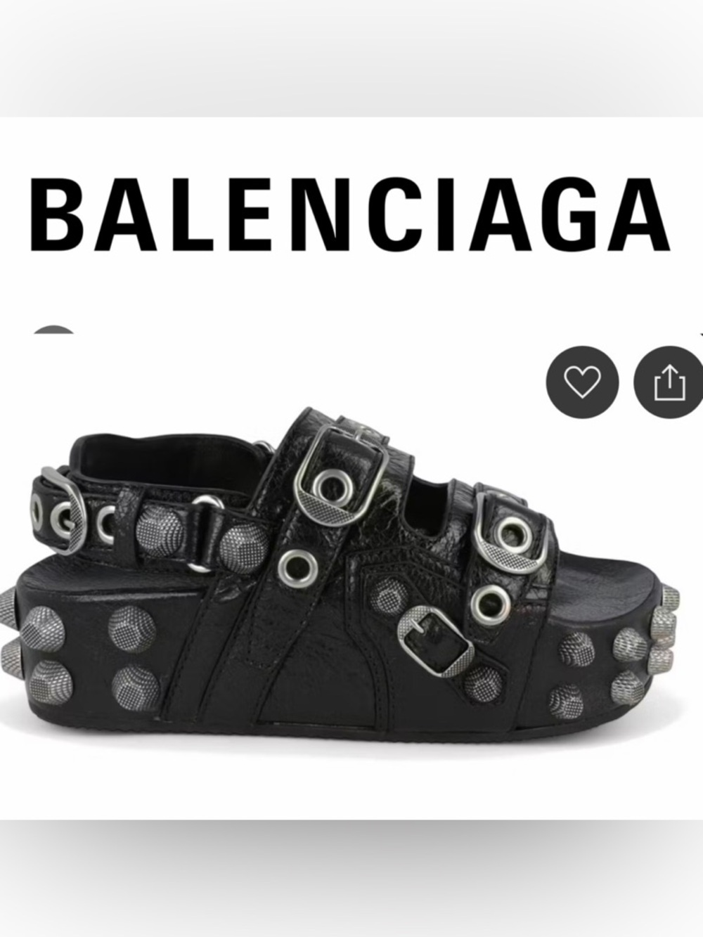 Balenciaga studded sandals